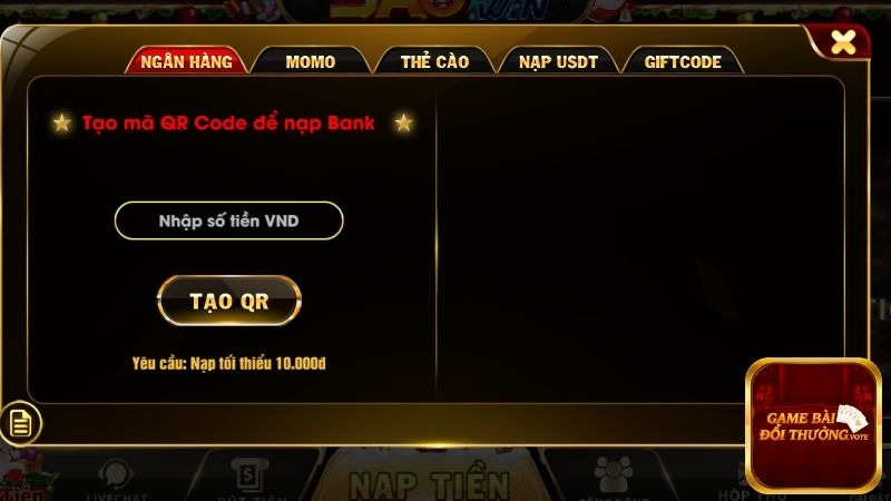 Saowin - Cổng game bài đổi thưởng nhận ưu đãi cực khủng 4 Quy trình giao dịch tại Saowin cực kỳ đơn giản và nhanh gọn