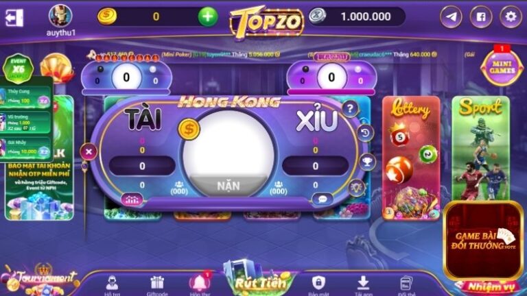 TOPZO là thương hiệu giải trí cá cược online đáng tin cậy