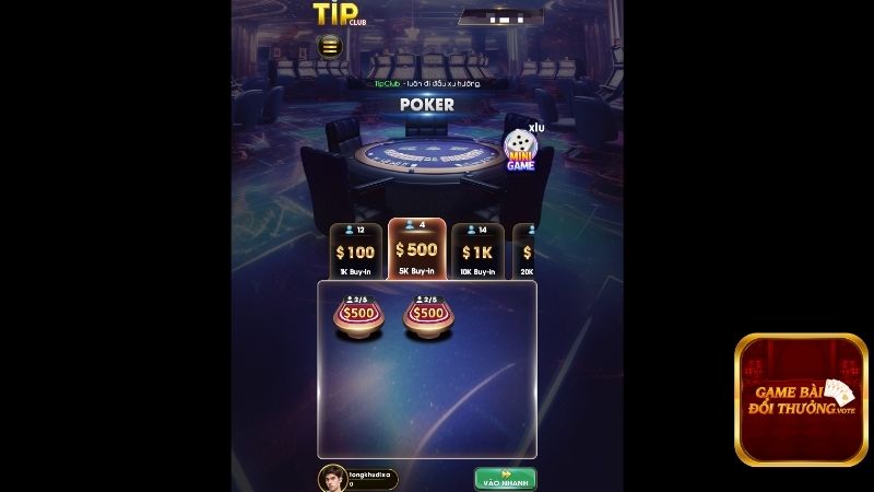 Poker Tipclub khuấy đảo mọi diễn đàn game 