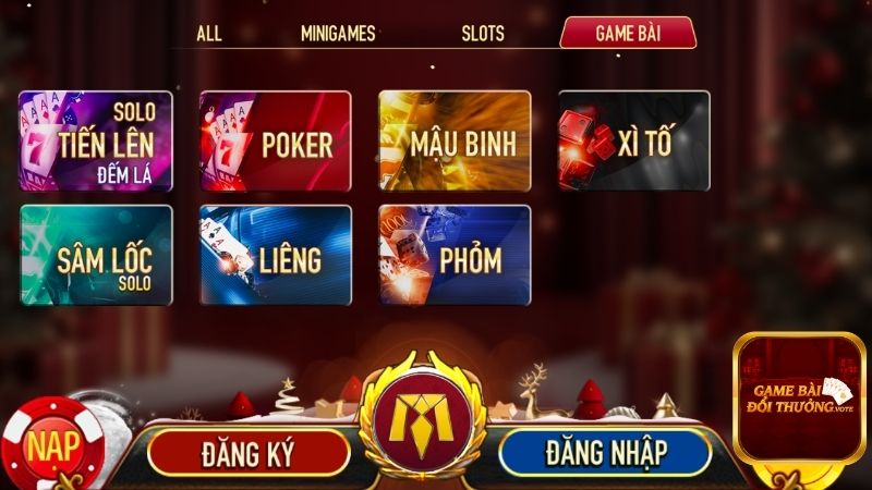 Top tựa game bài nổi tiếng hàng đầu tại Manclub