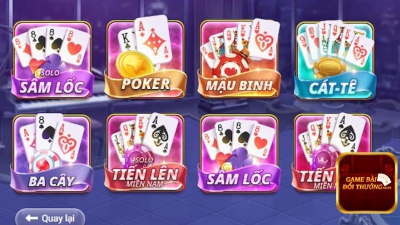 Top game bài đổi thưởng siêu hot tại M365