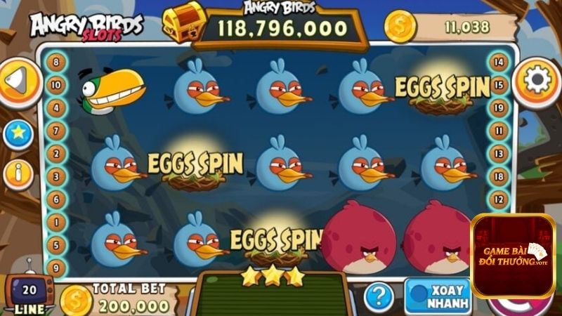 Quay hũ đổi thưởng Angry Birds Slot