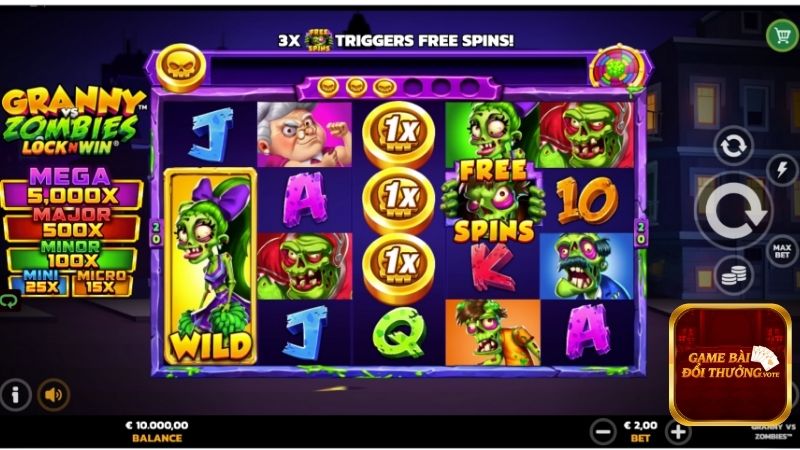 Biểu tượng slot Bà Nội vs Thây Ma giá trị lớn