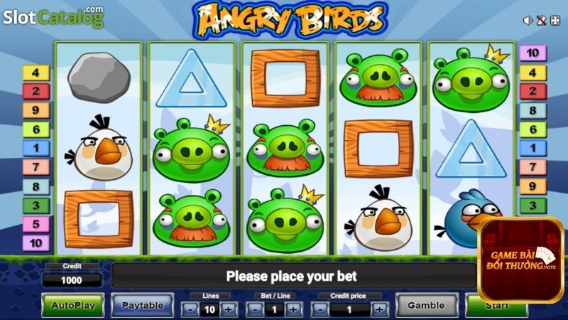 Angry Birds Slot vô cùng thú vị